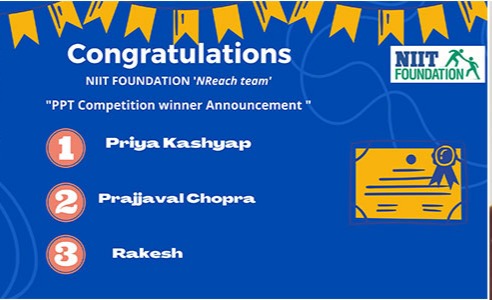 Congratulations Rakesh for securing 3rd position in the PPT competition Congratulations Rakesh for securing 3rd position in the PPT competition